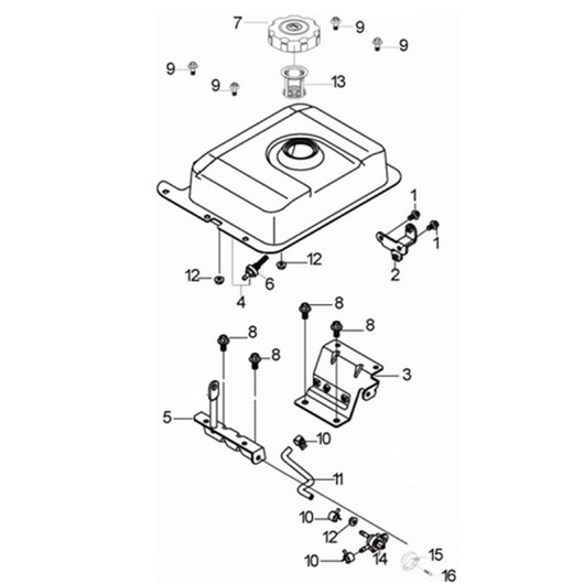 Топливный бак Champion ST861E